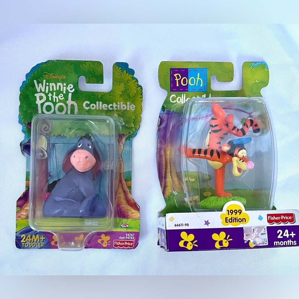 1999-2000 Fisher Price Winnie the Pooh Collectables Tigger & Eeyore